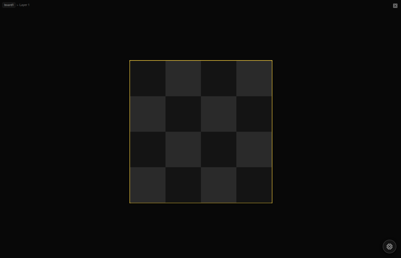 Canvas with every panel hidden — Zen Mode