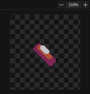 Preview panel rendering three layers as a rotated 3D sprite stack